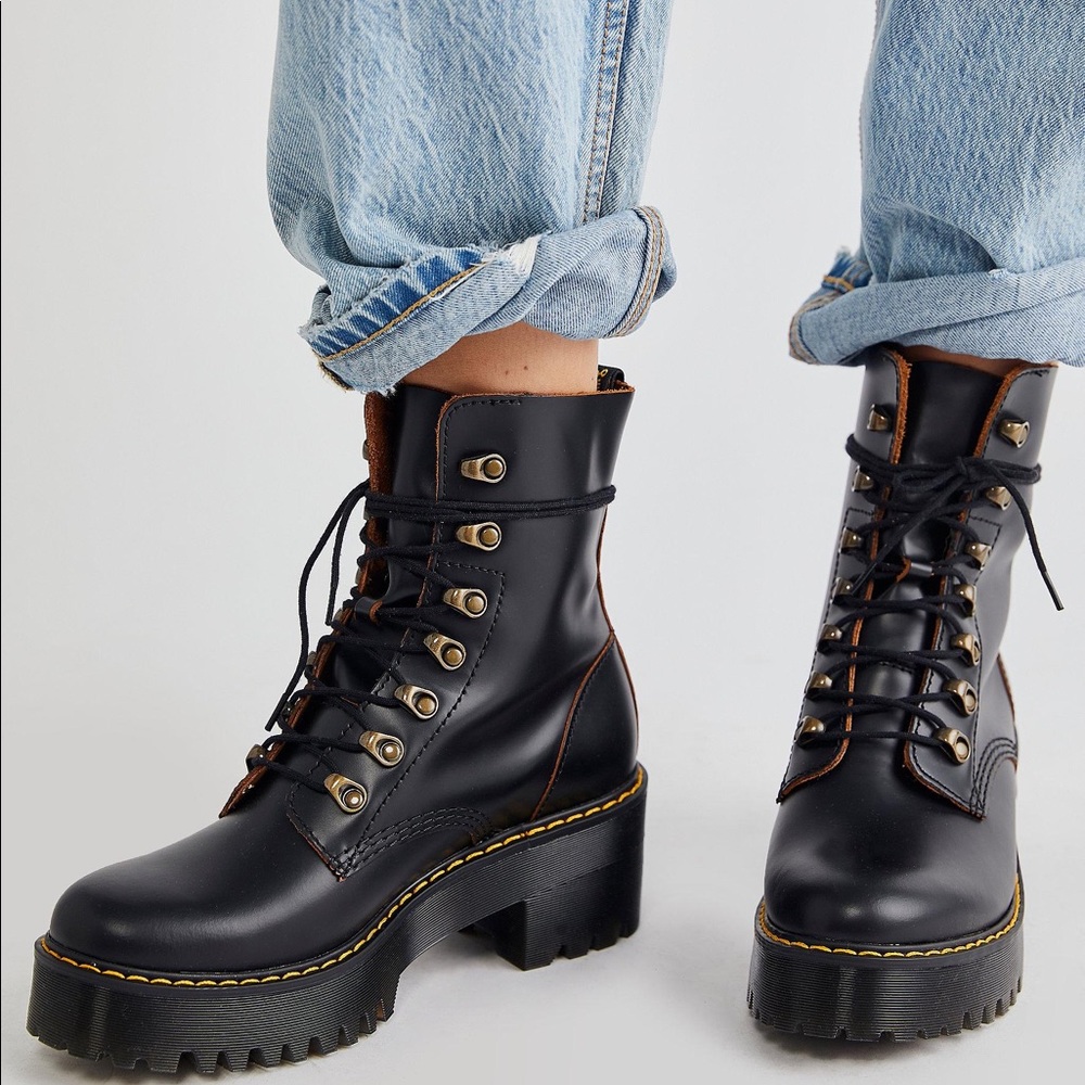Dr. Martens Leona Platform Ankle Boots 38